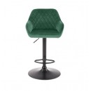 Стул барный HALMAR H103 темно-зеленый/черный